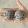Bola de roca volcánica gris para entrenamiento de fuerza de agarre de mano 5 cm Material filtrante decorativo bola de piedra volcánica porosa para aromaterapia