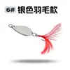 Isca de Pesca Bicolor em Forma de Colher 3cm/2,5g Micro Anzol Único Isca de Metal Isca de Liga de Alumínio Atacado Transfronteiriço