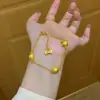 Pulsera de Lazo para Gatito, Simple y Versátil, Pulsera Dulce y Femenina, Joyería de Mano Linda de Dibujos Animados de Oso y Conejo