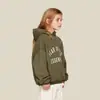 Novedad Otoño e Invierno ESENCIALES Sudadera con Capucha y Forro Polar Estampada con Letras para Niños Niñas Sudadera Holgada