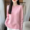 Suéter de Punto Nuevo Otoño/Invierno 2026 Lana Pura Cuello Redondo Manga Larga para Mujer Pentagrama Trenzado Holgado Suéter de Lana Top