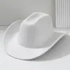 Chapéu de Cowboy Retrô Estilo de Rua Europeu e Americano, Chapéu de Sol para Viagem de Verão, Chapéu Atmosférico Estilo Francês, Tendência Personalizada Estilo Britânico
