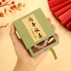 Caja de Empaque Personalizada para Pulseras Todo Va Bien Caja para Joyería Estilo Chino Caja Cajón Caja con Soporte para Pulsera Caja de Almacenamiento con Película de PE