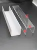 Acrílico em L em U borda de prateleira dobragem DIY slot longo transmissor de luz calor display stand elevação transparente outro