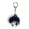 Atacado de Anime Jujutsu Kaisen Mercadoria de Anime Feito por Fãs Versão Q Chaveiro de Acrílico Transparente Dupla Face Bidimensional Transfronteiriço