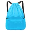 Mochila con Cordón Resistente al Agua, Bolsa con Cordón de Baloncesto, Logo Personalizable, Bolsillos Laterales, Gran Capacidad, Bolsa para Eventos y Entrenamiento