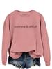 Sudadera Suelta de Manga Larga con Cuello Redondo, Letra 'Amazon Wish', Redonda, Europea y Americana, Cara Cara, Costosa, Difícil