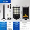 Lámpara de calle integrada alimentada por energía solar con sensor de movimiento corporal, iluminación exterior impermeable LED para patio y carretera