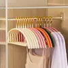 Percha sin rastro para el hogar, percha antideslizante con recubrimiento de plástico engrosado, percha para ropa de adulto, tendedero engrosado, percha para ropa de estudiante de dormitorio