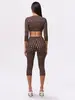 D8529 Amazon Europa Mais Vendido Roupas Femininas Sexy Estampa de Bolinhas Fenda Plissada Conjunto de Duas Peças (Incluindo Lenço)