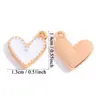 Variedad de Colgantes de Corazón Dentado de Esmalte Multicolor Accesorios de Joyería de Aleación para Manualidades Colgante de Collar Pulsera Venta Caliente Transfronteriza