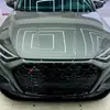 Modelo 21-22 Audi A3 Rejilla de Panal Modificada Rs3 Cara Frontal Adecuado para Piezas de Modificación de Audi Guerrero Negro