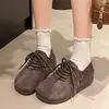 Zapatos Birkenstock para mujer 2026 estilo coreano modernos nuevos de otoño de cobertura total sin cordones zapatos Birkenstock de doble uso mocasines de suela gruesa