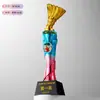 Trofeo de Baloncesto Colorido Voleibol Juegos de Competición Deportiva Partido de Fútbol Campeón Mvpwv Premios Bola 8 Negra Tenis de Mesa