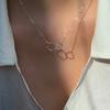 Collar pequeño de estilo coreano para hombre y mujer, con borlas de fritillaria, diseño elegante y combinable con todo, cadena de clavícula (2023)