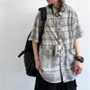 2024 Verano Nueva Moda Marca Estilo Étnico Camisa de Manga Corta para Hombre Holgada Talla Grande Camisa Casual para Pareja