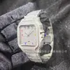 Reloj para Hombre de Marca con Números Árabes, Lujoso Reloj de Cuarzo para Hombre con Brillo de Diamantes Completos, Resistente al Hielo e Impermeable