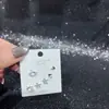 Pendientes de Tachuela de Moda Pendientes de Mariposa Nuevos Versátiles Súper Brillantes Circonita Aguja de Plata S925 Galvanizada Ecológica Ropa de Moda de Invierno