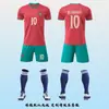 Conjunto de Uniforme de Fútbol para el Mundial Camiseta Personalizada de Portugal Niños de Preescolar Niños Uniforme de Entrenamiento para Niños Selección Nacional Fútbol