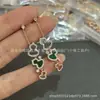 Brincos de Abóbora Qilin, Banhados a Ouro 18k, Prata Pura, com Madrepérola Branca e Ágata Vermelho-Violeta, Brincos Pendentes Qilin