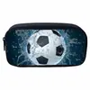 Nuevo Producto Estuche para Lápices Estampado de Llama Dibujos Animados Niños Estudiante Moda Almacenamiento Caja de Papelería Estudiante de Primaria Niño Futbolista