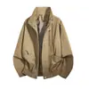 Jaqueta de Trabalho Americana Retro Tendência Nova Primavera 2026 Masculina Corte Solto Versátil Casual Corta-vento