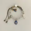 Pulsera Trenzada Bestia Tragadora de Oro Diseño de Nicho Sentido Elegante Moderna Moda Exquisita Retro Versátil Pulsera