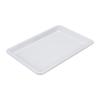 Taza de té blanca simple para el hogar, taza de agua, bandeja de té, plástico, sala de estar, mesa de centro, taza, plato rectangular para fruta al por mayor