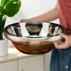 Lavabo transparente anticaída AB-61, lavabo doméstico de plástico grueso, lavabo para champú, lavabo pequeño, lavabo para pies, venta al por mayor