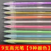 Plumones Resaltadores de Colores para Arte, Diario DIY y Dibujo Set, Bolígrafos de Gel de Colores 12 Colores, Fluorescentes al Por Mayor