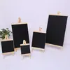 Leve quadro negro de amostra quadro de mensagens crianças do jardim de infância ensino madeira mini triângulo pequeno quadro negro quadro de mensagens