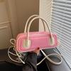 Bolso de Diseño Nicho Transfronterizo para Mujer 2026 Nueva Moda Bolso Cruzado Versátil con Acabado de Alta Gama y Bolso de Mano Color-Blocking Bolso Baguette