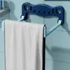 Estante Plegable para Lavabo Montado en Pared, Estante de Almacenamiento para Baño sin Taladro, Estante de Almacenamiento para Pies en el Baño