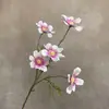 Simulación 3D 5 Cabezas Flor Gesang Decoración del Hogar Decoración de Boda Arreglo Floral para Exteriores Accesorios para Fotografía Flor Artificial