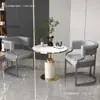 Silla de comedor de lujo ligero silla de sofá de alta calidad silla de negociación de recepción silla para uñas silla de salón de belleza silla para tocador de casa silla para maquillaje