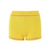Conjunto de Jaqueta Curta com Capuz e Zíper Estampada com Letras e Calça Slim-Fit iamgia com Costura Contrastante