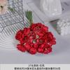 Flor artificial vermelha casamento chinês decoração de casamento arranjo de flores para caminho decoração de hall de hotel flor artificial atacado