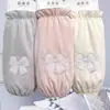 Fundas para Mangas de Chaqueta de Plumas para Mujer, Otoño e Invierno Oficina Estudiante Trabajo Antimanchas Puños Protectores de Manga, Terciopelo de Bebé Engrosado