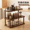 Estante de Almacenamiento de Escritorio para Colocar Portavasos, Popular Estante de Almacenamiento Multicapa Transfronterizo, Estante de Exhibición, Bandeja Portavasos