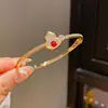 Nuevo Pulsera con Hebilla de Calabaza de Circonita Estilo Chino Lujo Ligero Gama Alta Minimalista Moderna Versátil Joyería para Mujer