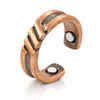 Deseo aliexpress artículo más vendido anillo magnético moda retro creativo europeo americano abierto patrón de martillo anillo magnético de línea