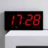 Reloj Digital LED de Pantalla Grande Simple Reloj de Escritorio para el Hogar Creativo Reloj de Pared de Escritorio Reloj Despertador Inteligente Multifunción