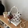 Elegante Bolso Tote de Lunares Xiaomi 2026 Principios de Otoño Nuevo Popular Moda Hombro Único Cruzado Cubo Bolso de Viaje