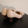 Tacones Altos de Lunares Estilo Francés para Mujer, Novedad Versátil de Principios de Primavera 2026, Zapatos Individuales Slip-On de Boca Baja para el Trabajo