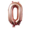 Versión Americana Cuerpo Delgado 32 pulgadas Número Globos de Papel de Aluminio Color Degradado Oro Plata Oro Rosa Globos Numéricos Venta al por Mayor