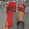¡Artículos populares de talla grande!~Pantuflas cuadradas retro con lentejuelas, cinco colores a elegir, esenciales para salir, pantuflas que realzan el ambiente