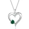 Collar de Plata de Ley S925 Europeo y Americano de Gama Alta con Doce Piedras del Zodiaco, Temperamento Corazón para Mujer, Collar con Sentido de Diseño de Nicho