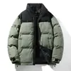 Nueva Chaqueta Gruesa de Algodón para Hombre con Cuello Alto, Chaqueta Acolchada Holgada Casual de Invierno, Abrigo Cálido, Ropa de Algodón de Moda