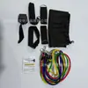 Tensionador Transfronteiriço Conjunto de Correia de Tensão Esportes de Porta Multifuncionais Combinação de 11 Peças Corda de Tensão para Fitness Banda de Resistência