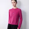 Nuevo suéter de punto para mujer de cuello redondo para otoño e invierno, estilo versátil listo para usar, adecuado como prenda exterior, de manga larga, se puede usar como capa base, suéter de color liso